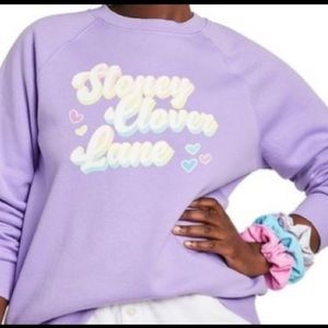 Stoney Clover Lane x Target Sweatshirt size Medium Purple